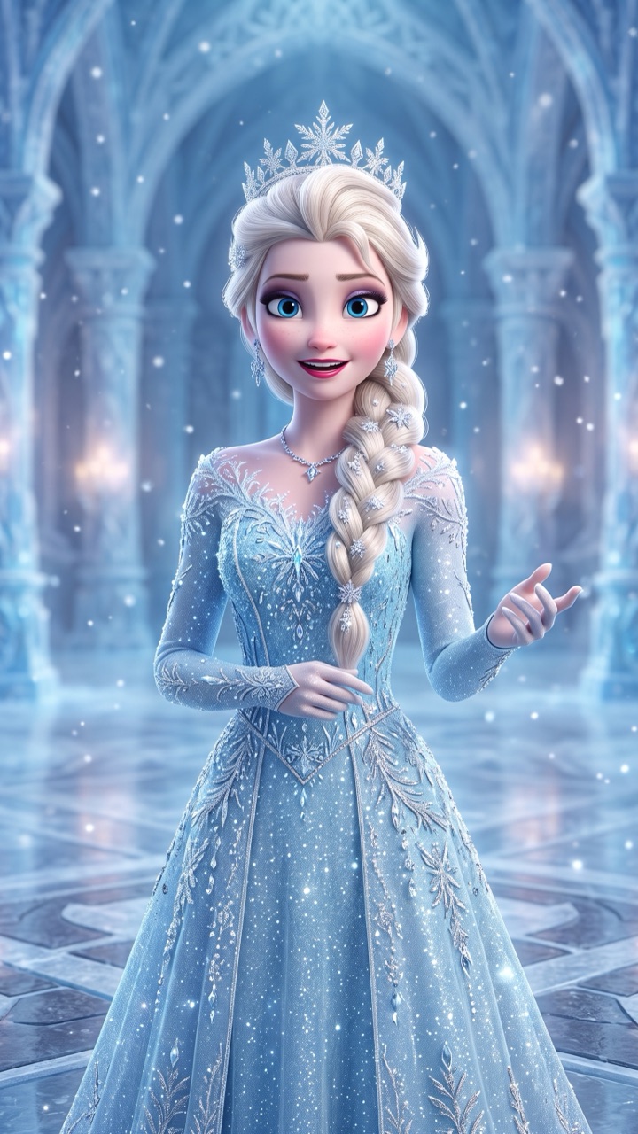 Recado da Elsa em vídeo personalizado