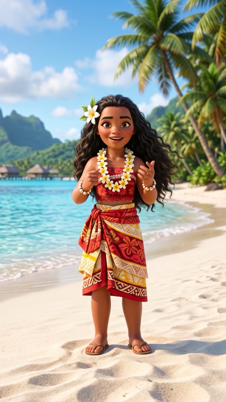 Recado da Moana em vídeo personalizado